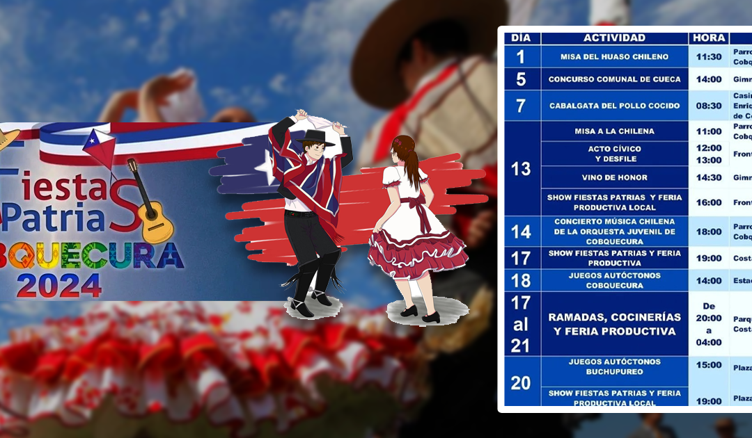 Actividades Fiestas Patrias Cobquecura 2024