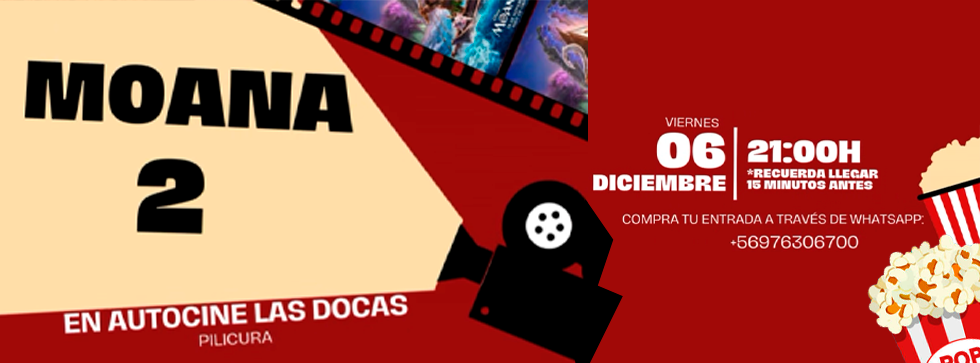MOANA 2 En auto Cine las Docas